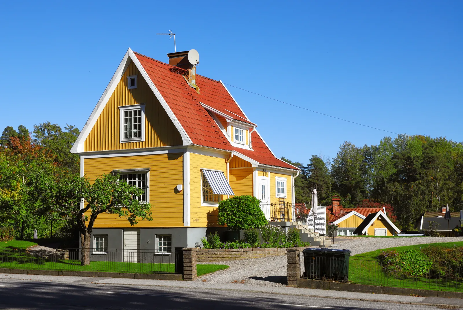 Hus i Skarpäng där radonhalten mäts